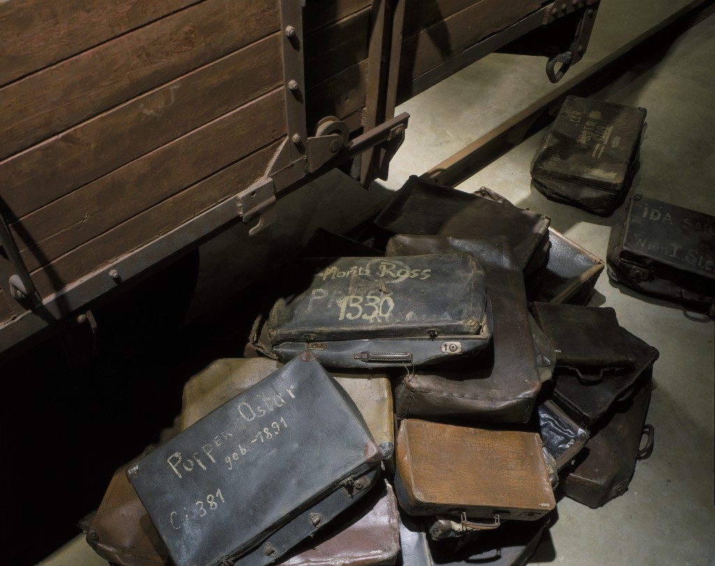 abandoned suitcases